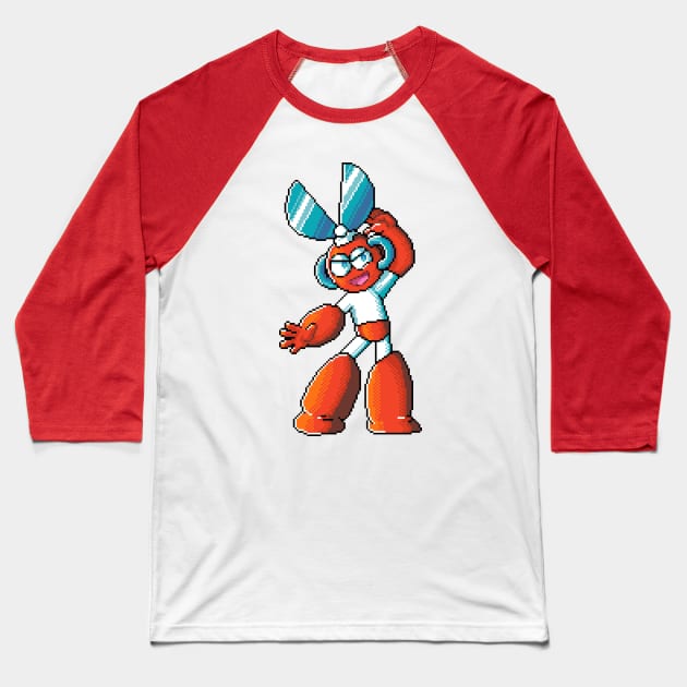 Pixelart Cutman Baseball T-Shirt by maverickmichi